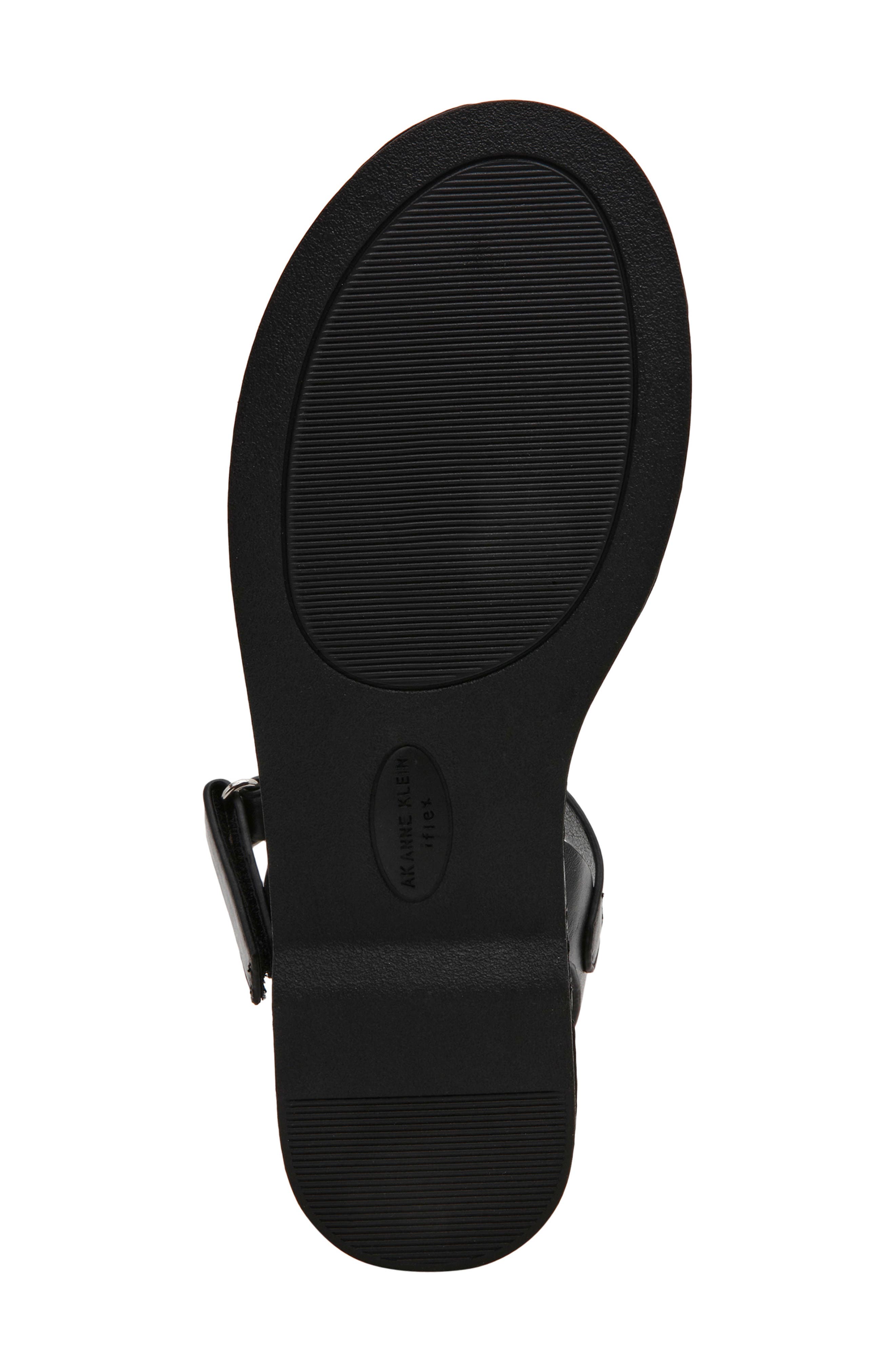 Anne Klein Elani Ankle Strap Sandal, Alternate, color, Black