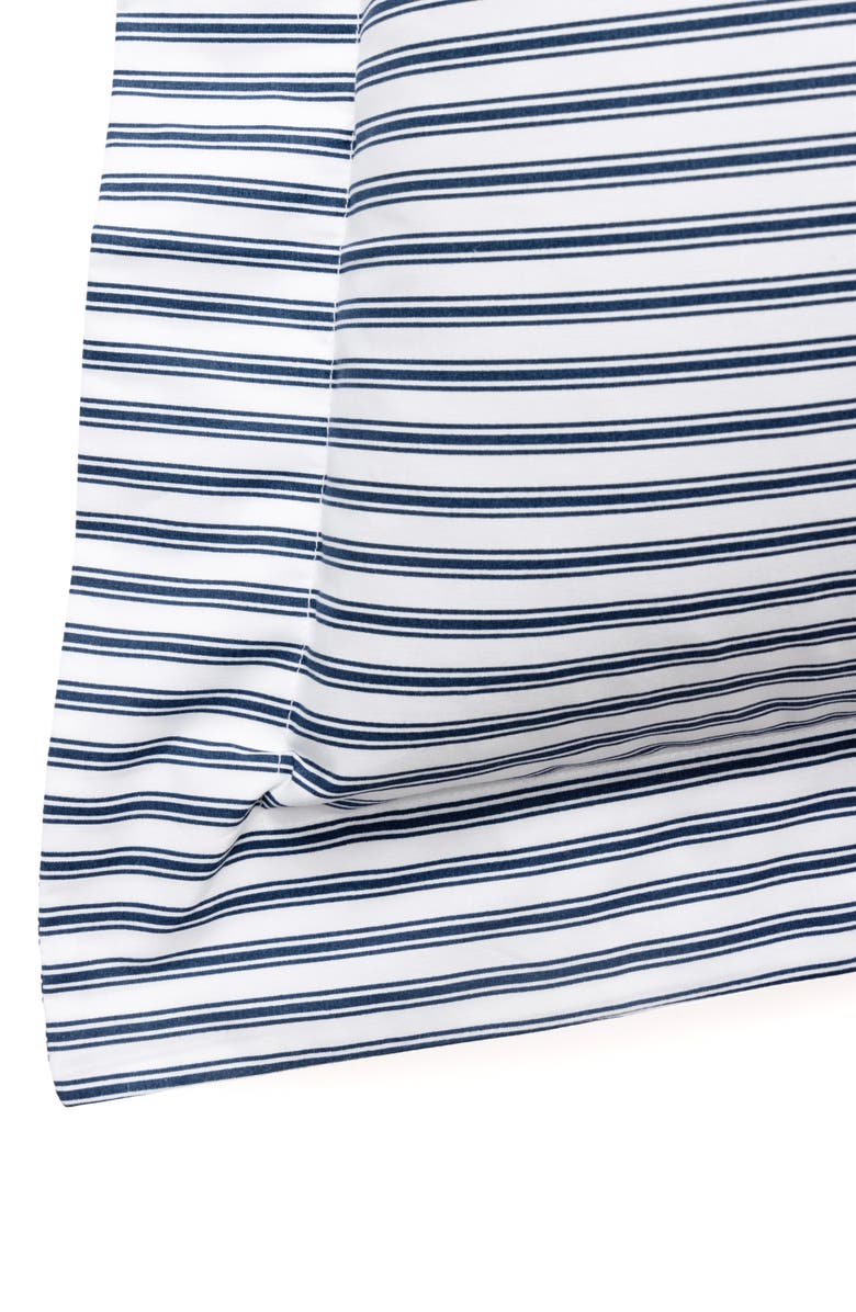 Petite Plume French Ticking Euro Sham, Alternate, color, Navy
