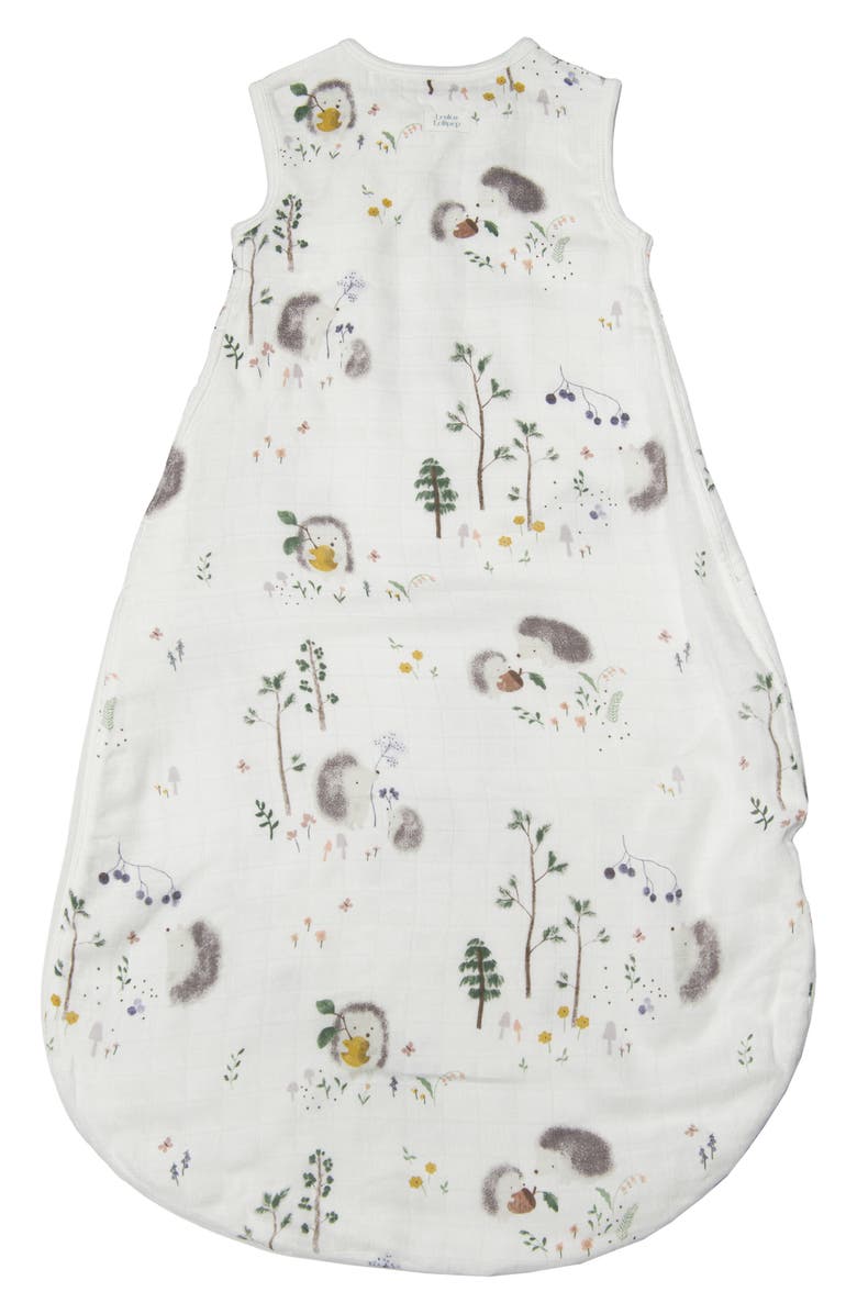 Loulou Lollipop Hedgehog Print Muslin Sleep Bag, Alternate, color,