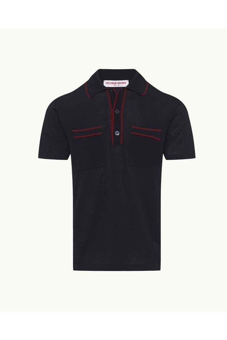 Keeling Tailored-Fit Polo Shirt, Alternate, color, Night Iris/Damson