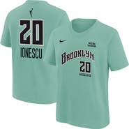 Nike Youth Nike Sabrina Ionescu Mint New York Liberty Rebel Edition Name & Number T-Shirt