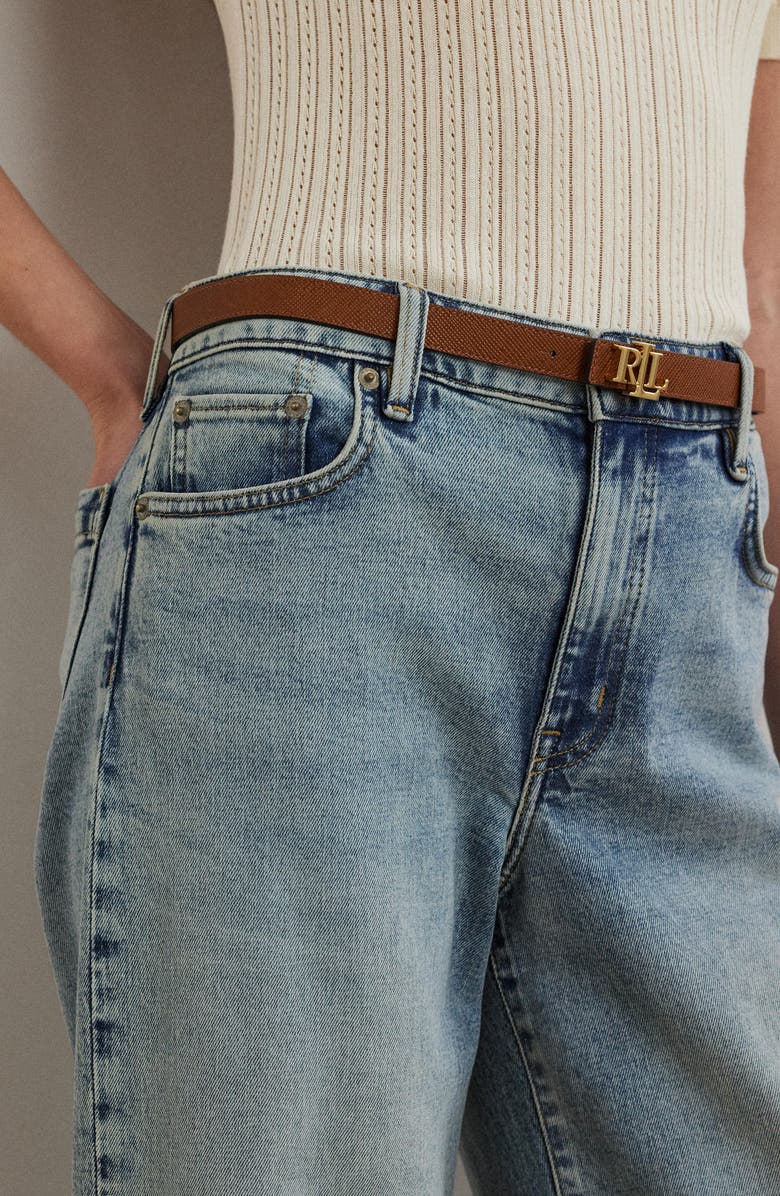 Lauren Ralph Lauren High Waist Crop Wide Leg Jeans, Alternate, color, Alicia Wash