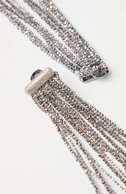 Brunello Cucinelli Vetro And Silver Earrings In Gold
