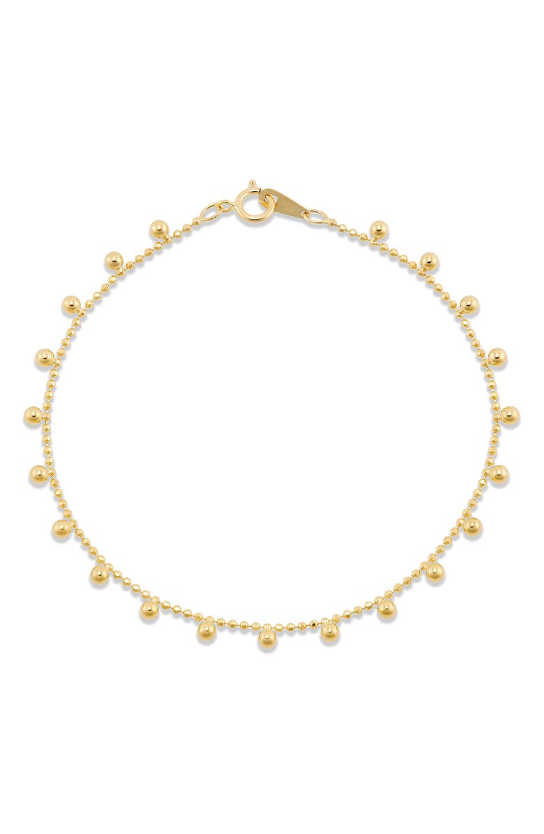 Frankie & Zoe Beaded Fringe Bracelet, Alternate, color, Yellow Gold