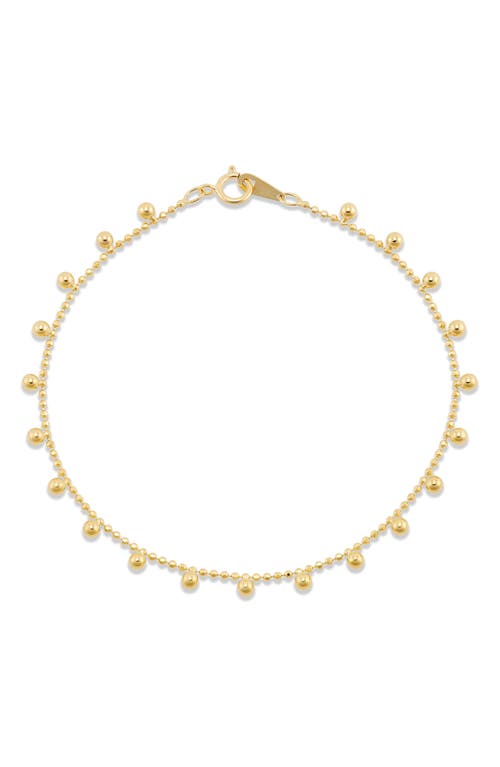 Frankie & Zoe Beaded Fringe Bracelet In Gold
