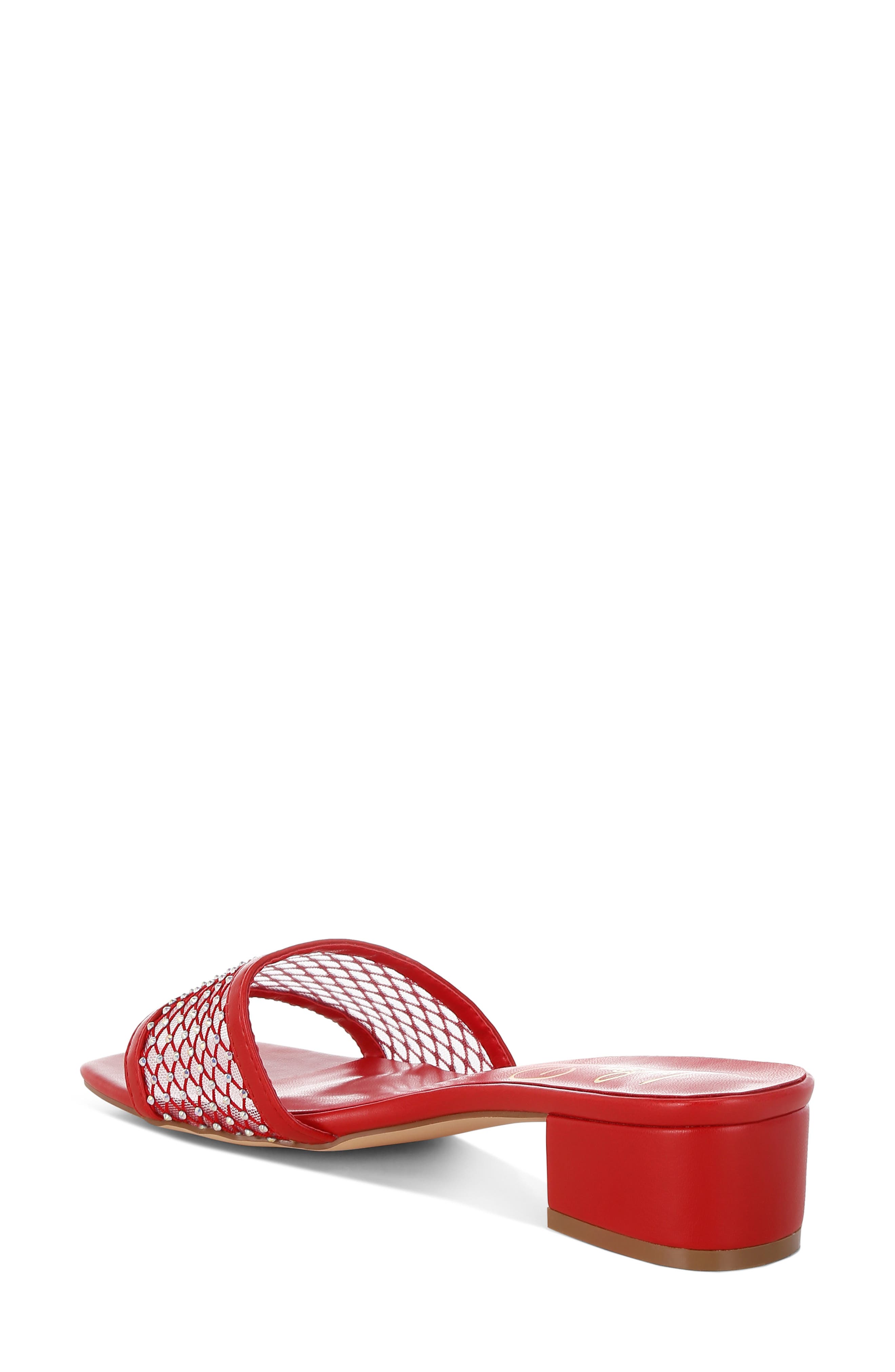 LONDON RAG Kenzia Rhinestone Studded Sandal, Alternate, color, Red