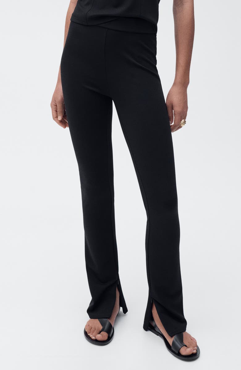 MANGO Slit Hem Skinny Pants, Main, color, 