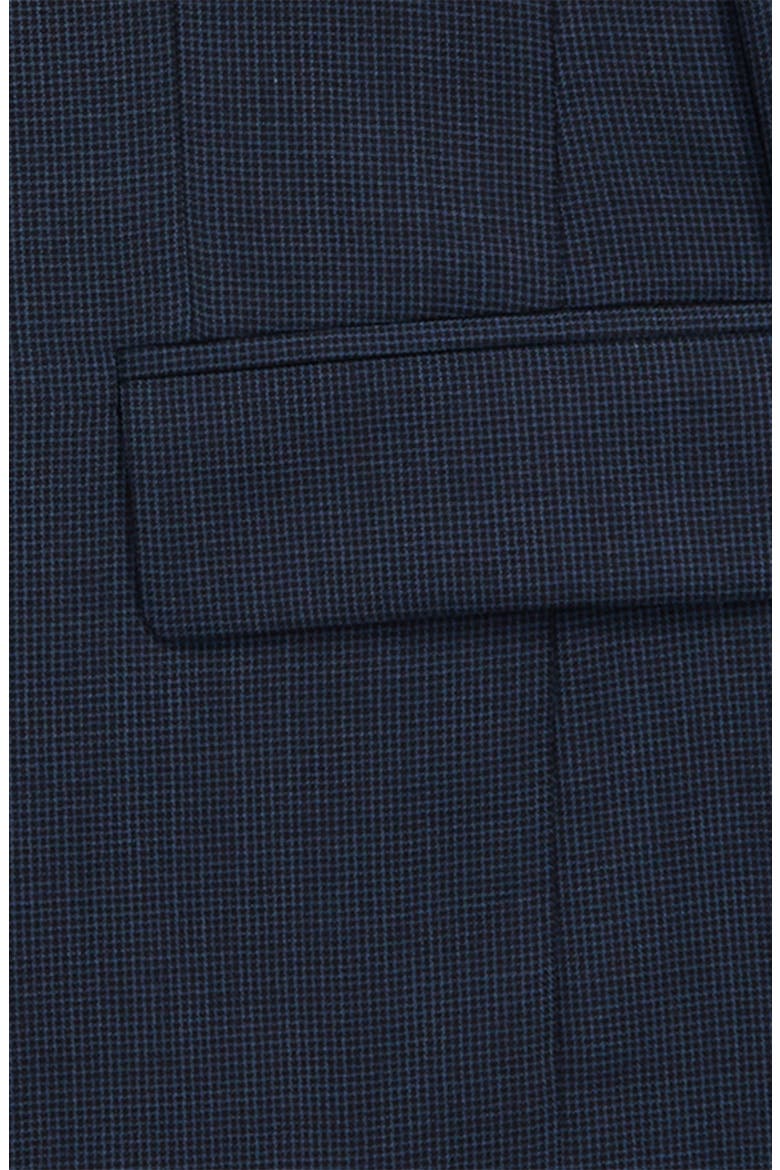 Microcheck Wool Suit, Alternate, color, NAVY