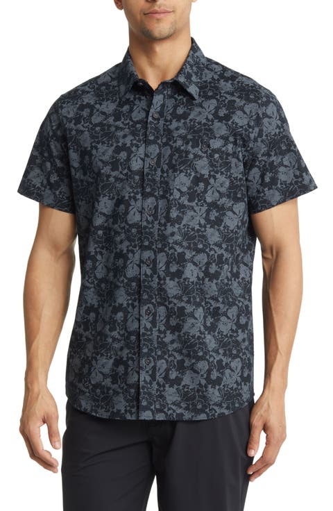 Misplaced Memory Short Sleeve Button-Up Shirt
