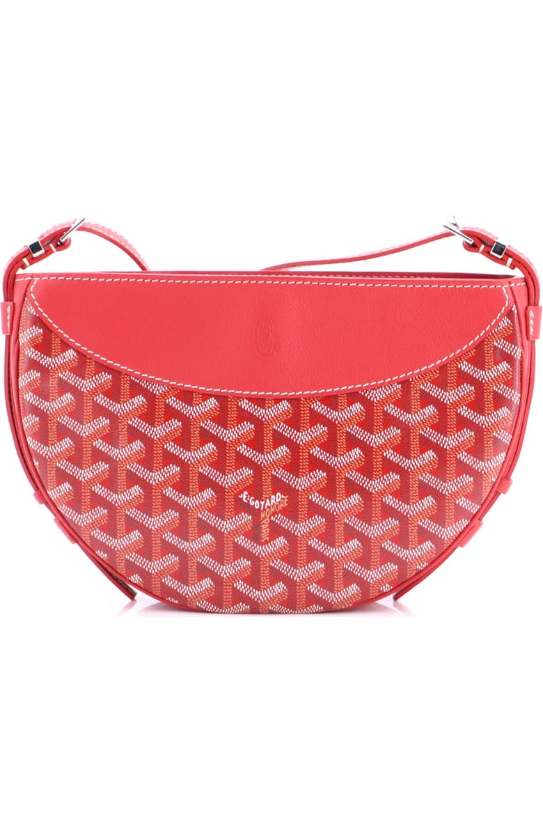 Pre-Owned Goyard Hirondelle Shoulder Bag Coated Canvas and Leather, Alternate, color, Red