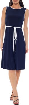 TASH AND SOPHIE Piped A-Line Dress