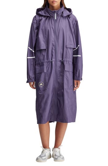 Adidas By Stella Mccartney Sportswear Long Parka In Purple