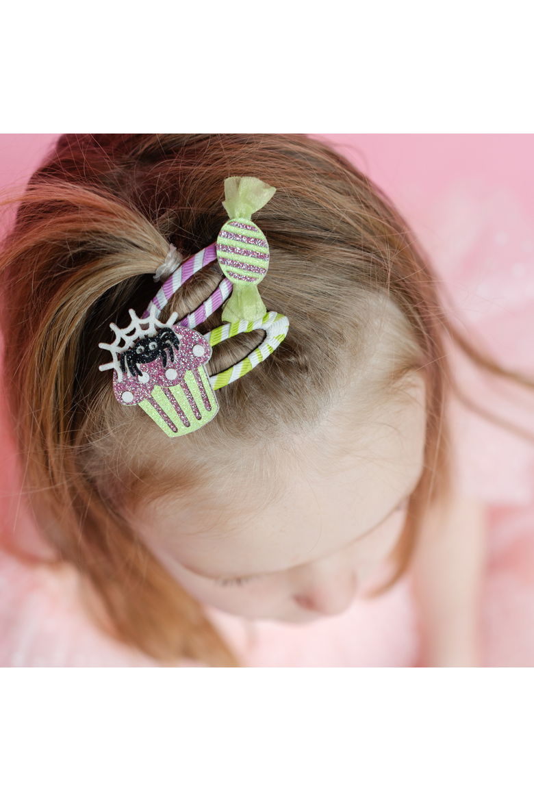 Monster Mash Sweet Treat Halloween Hair Clip Set, Alternate, color, Assorted Pre-Pack