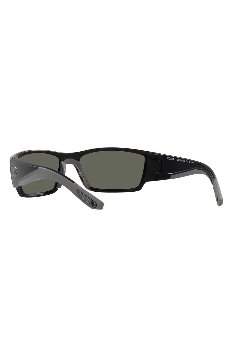 Costa Del Mar Corbina Pro 61mm Rectangular Sunglasses, Alternate, color, Matte Black