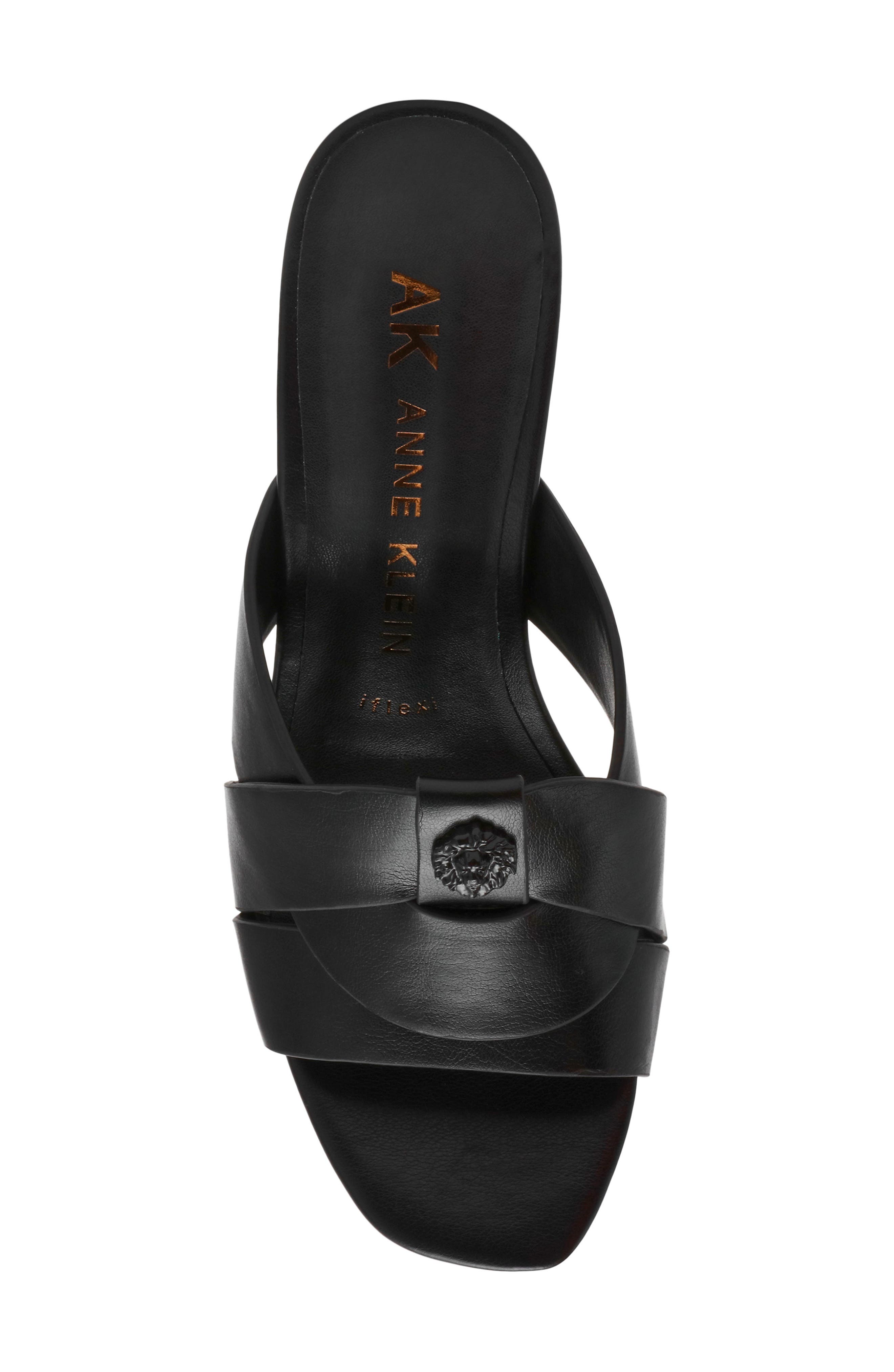 Monda Block Heel Slide Sandal, Alternate, color, BLACK PU