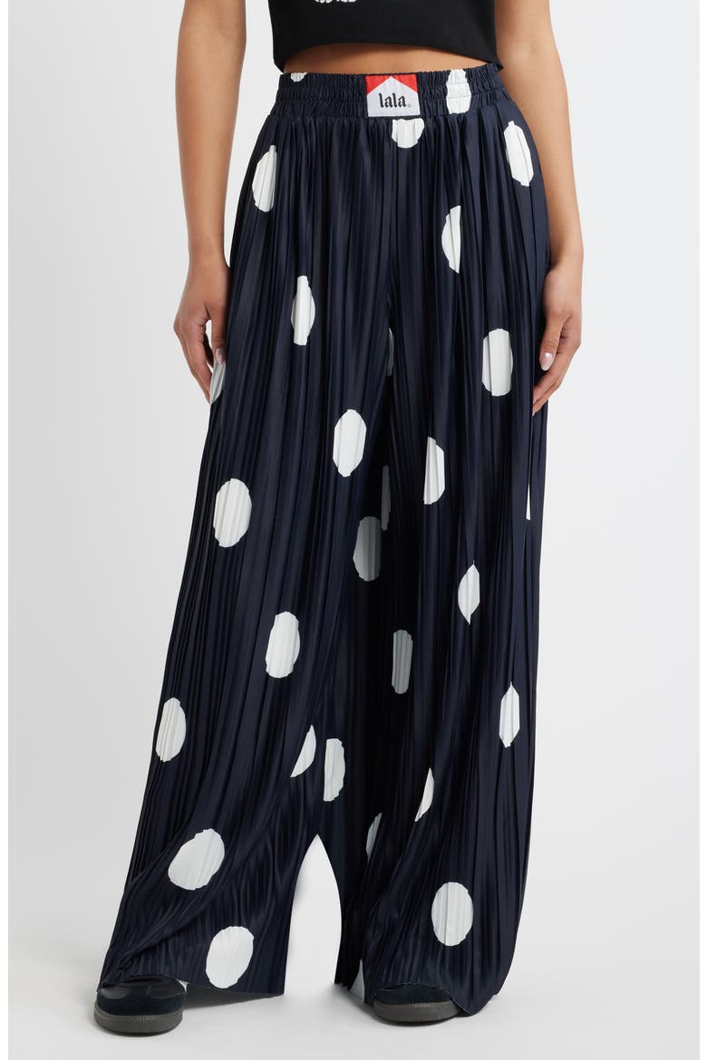 Total Knockout Plissé Dot Pants, Main, color, BLACK POLKA DOT