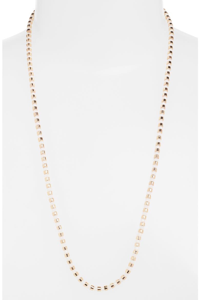 Beaded Convertible Bracelet, Alternate, color, WHITE- GOLD