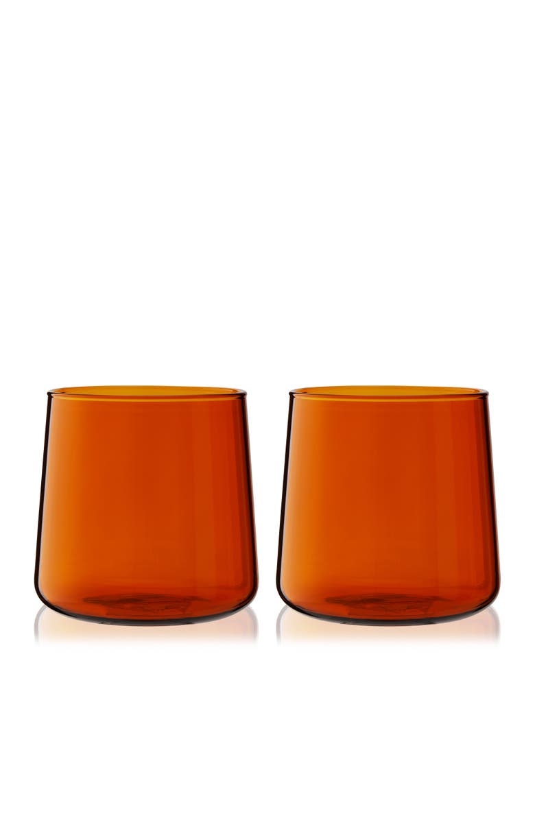 Viski Aurora Cocktail Tumblers, Main, color, Orange