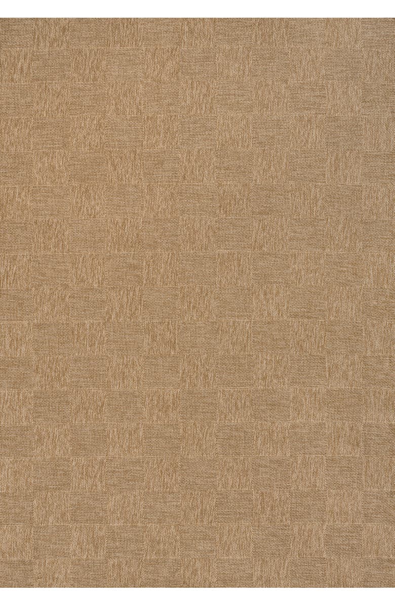 JONATHAN Y Mason Easy Jute Geometric Checker Weave Indoor/Outdoor Area Rug, Main, color, Natural
