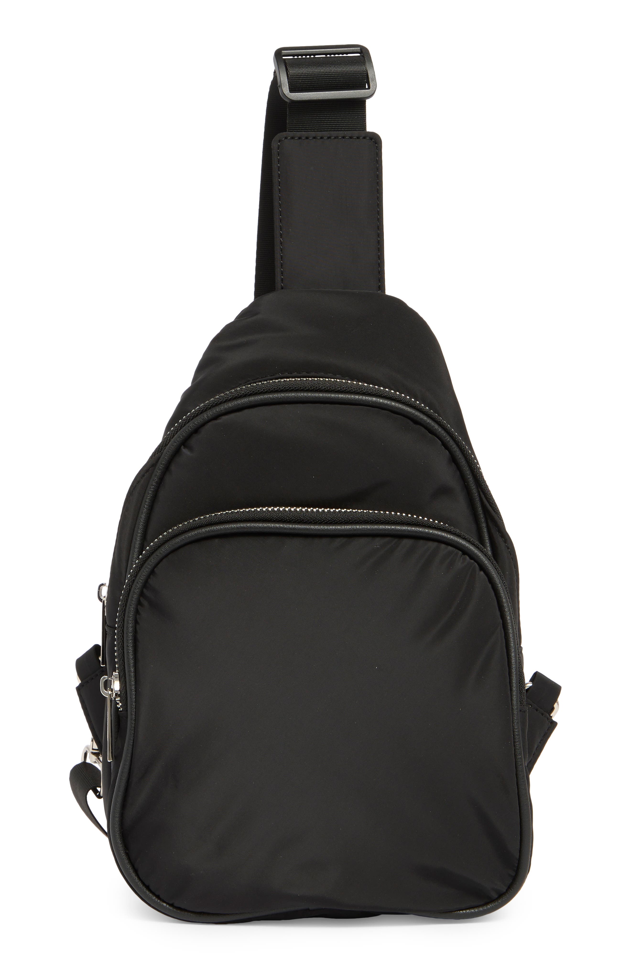 Madden Girl Sling Bag, Main, color, Black