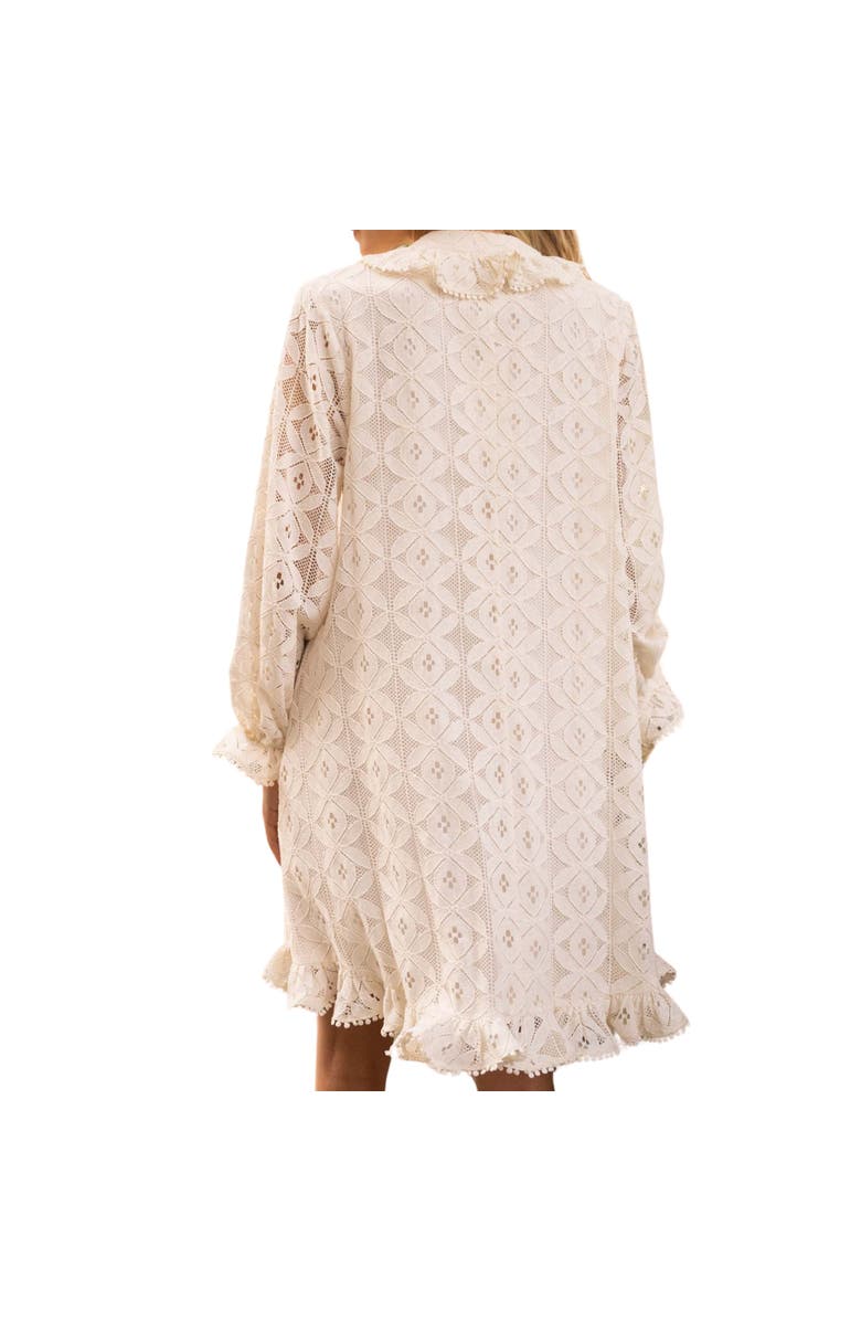 AKALIA Amber Puff Sleeve Flare Dress, Alternate, color, Beige