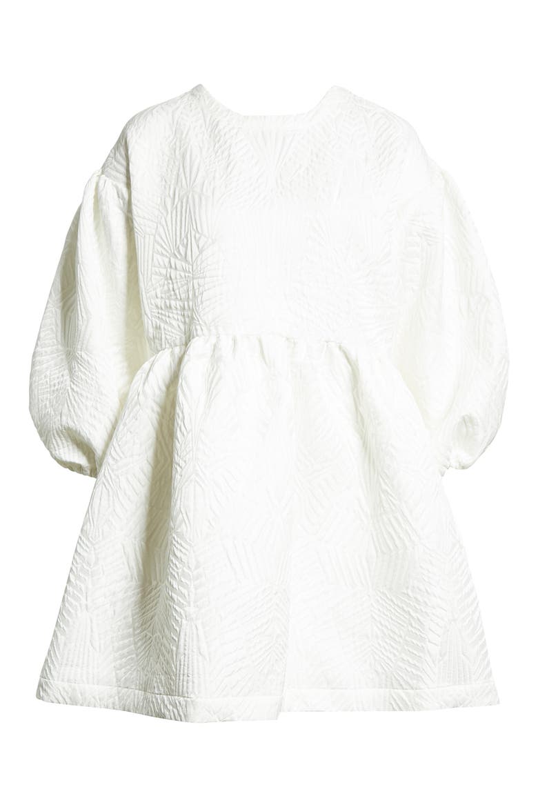 Karlina Blouson Dress, Alternate, color, WHITE