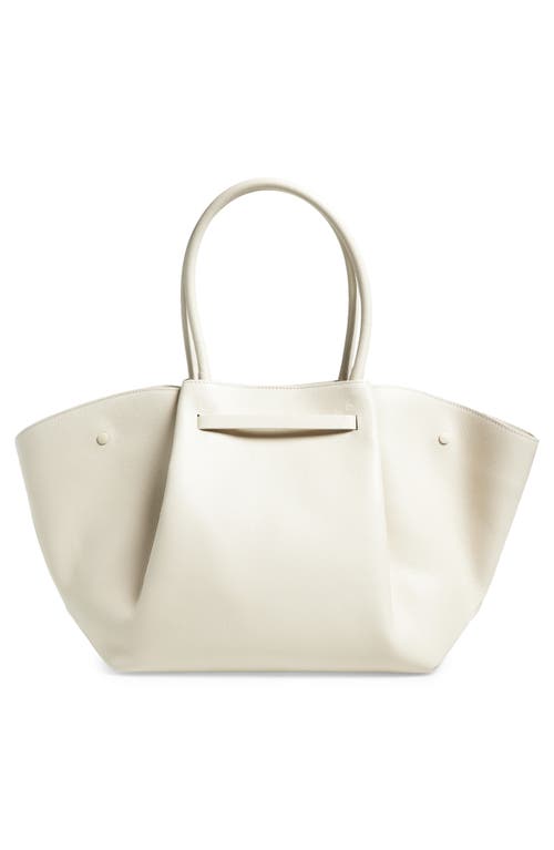 Demellier New York Leather East/west Tote In White