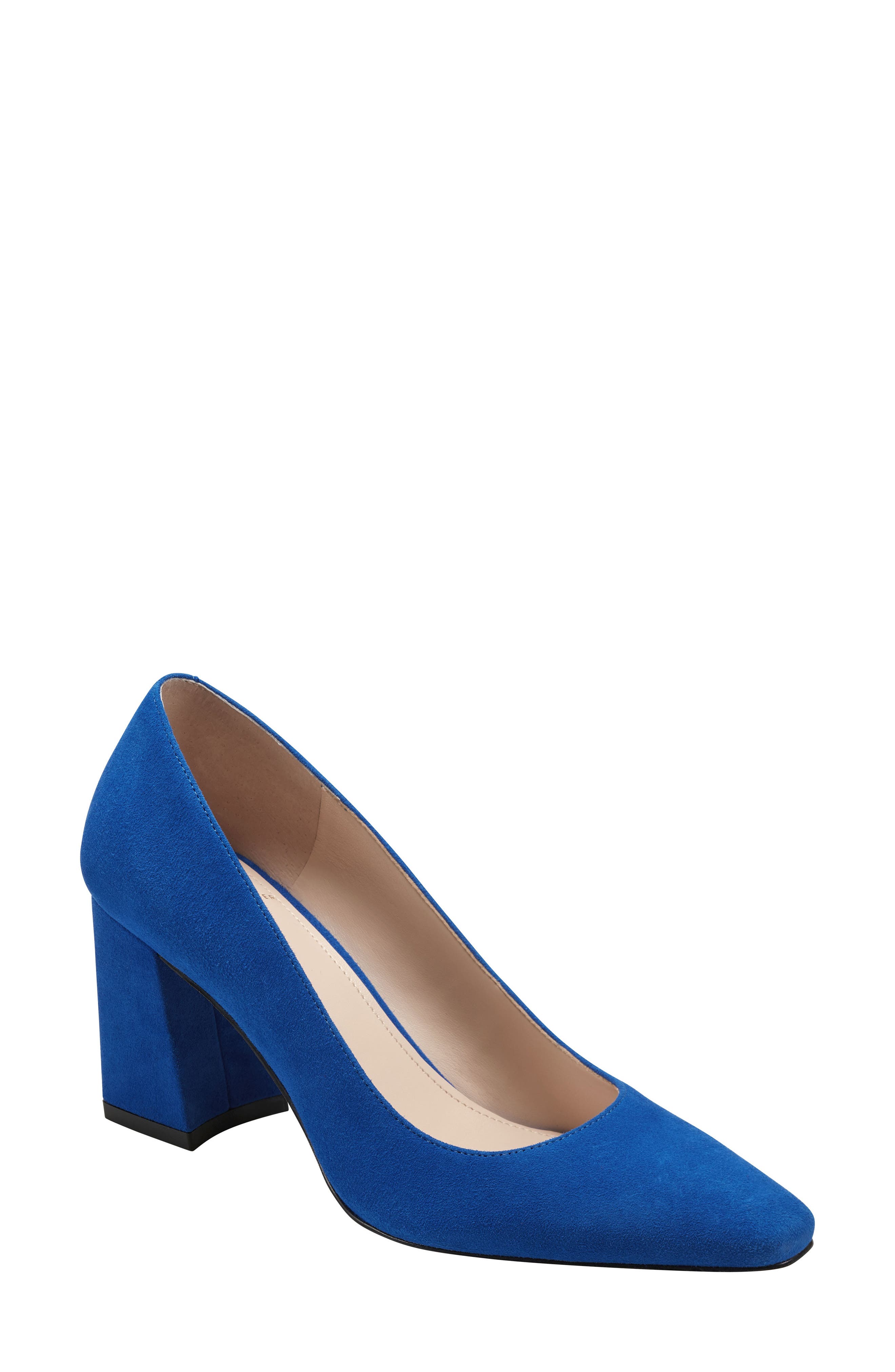 Varla Block Heel Pump, Main, color, MEDIUM BLUE 420