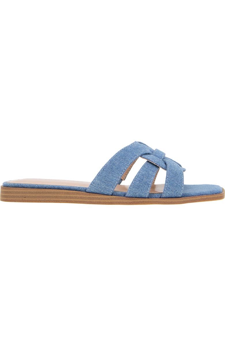 BCBGeneration Meltem Square Toe Slide Sandal, Alternate, color, Denim