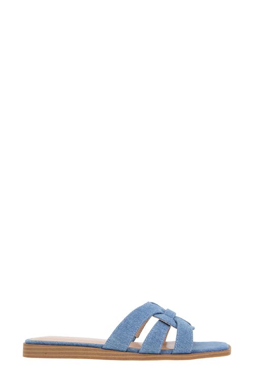 Bcbgeneration Women's Meltem Open Toe Flat Sandals In Denim