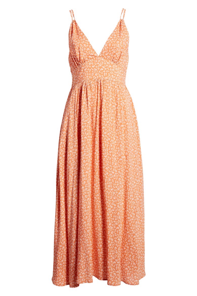 Kindred Spirit Floral Ditsy Sundress, Alternate, color, NECTAR
