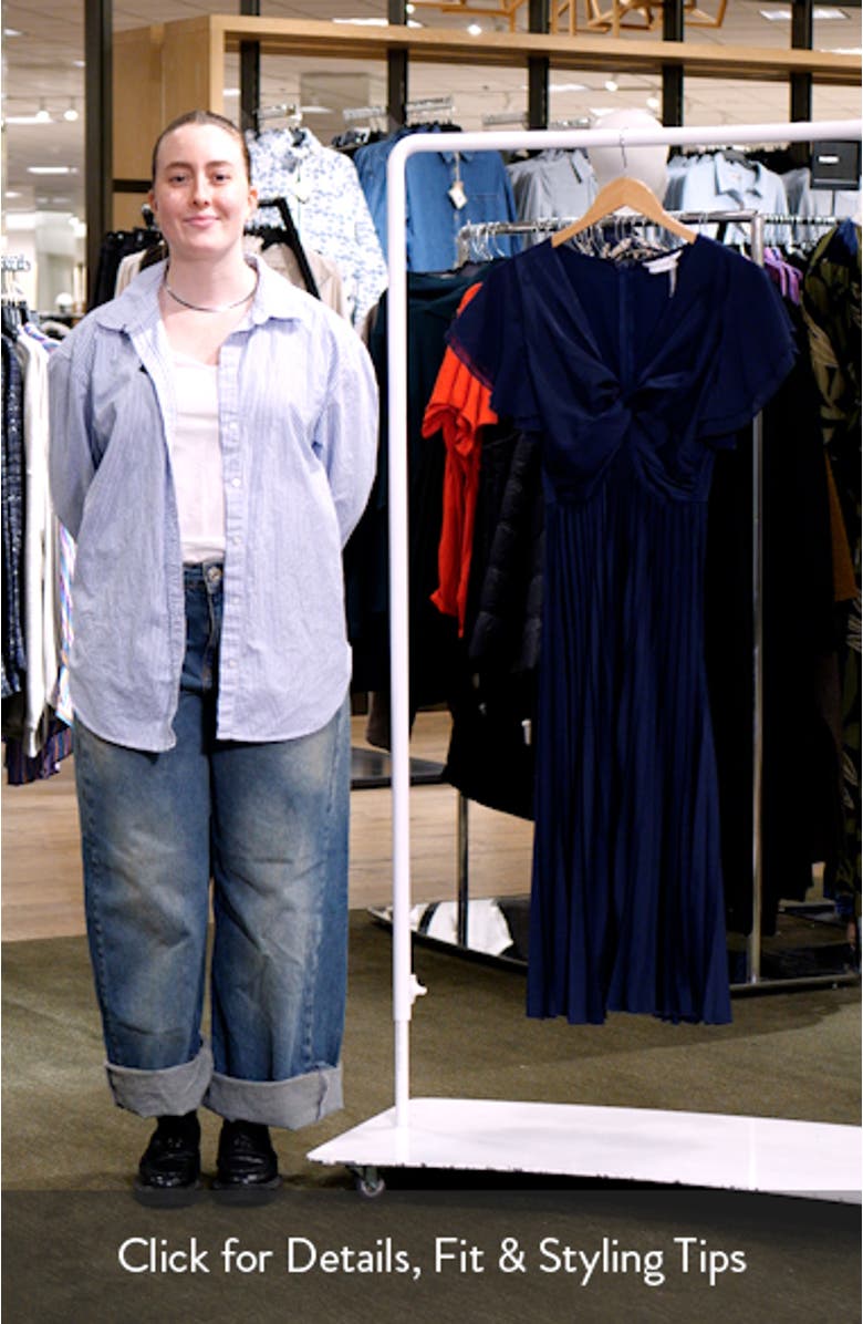 Nova Flutter Sleeve Midi Dress, sales video thumbnail