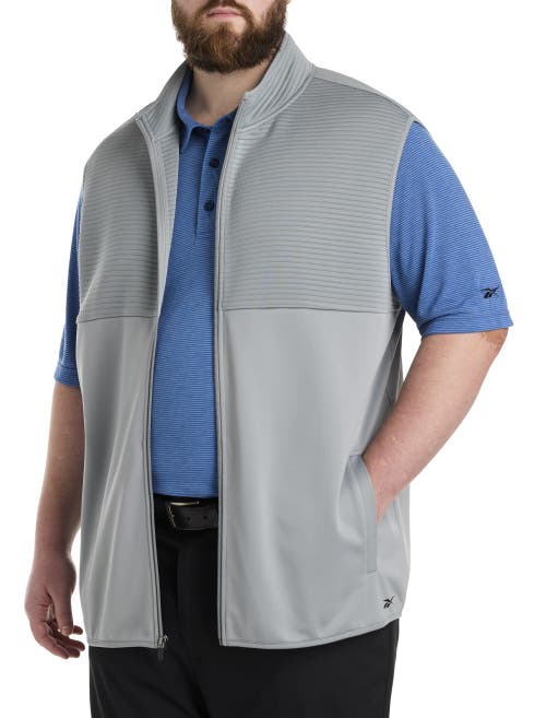 Reebok Big & Tall Ribbed Vest In Grey 3