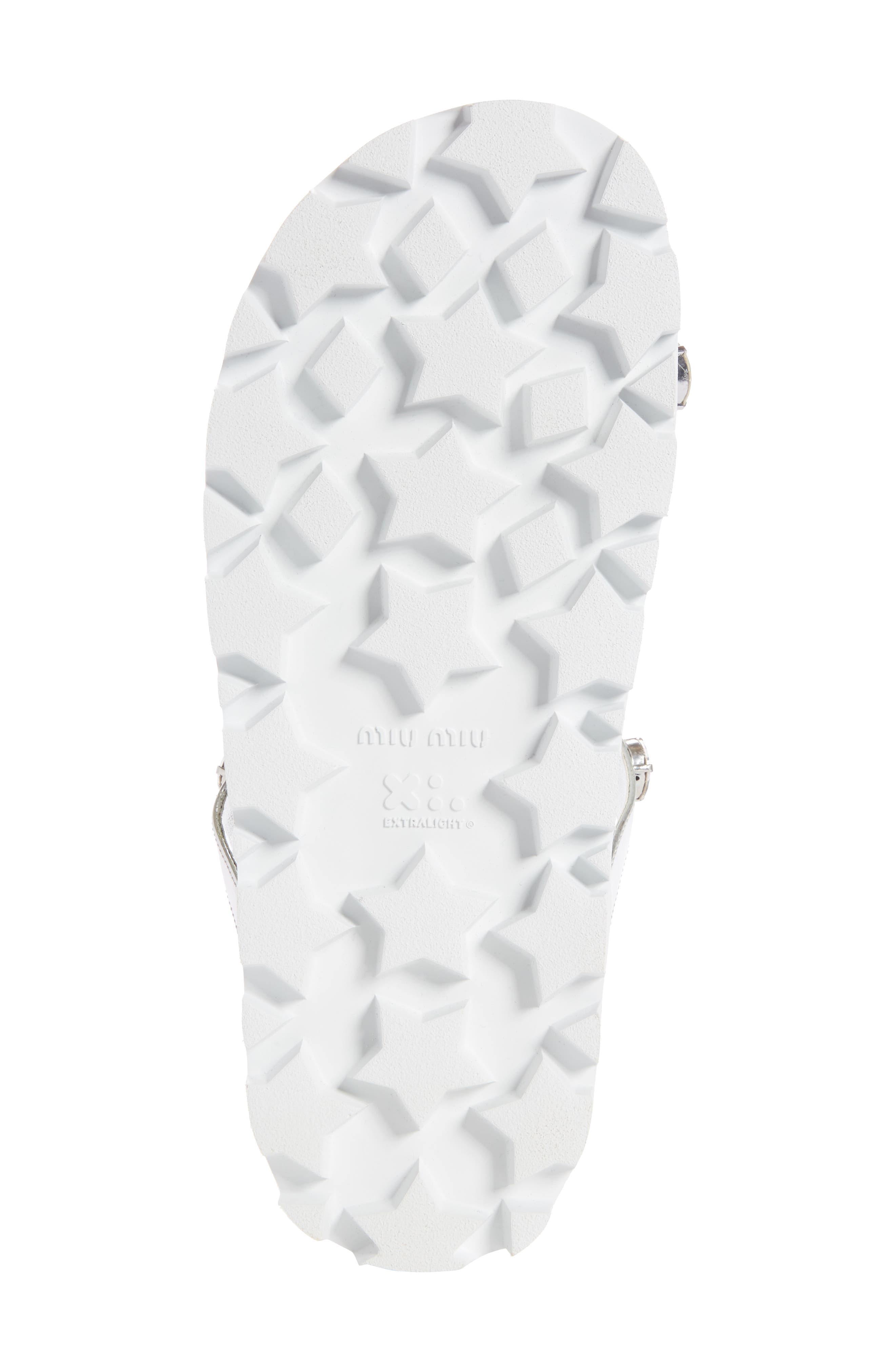 Miu Miu Embellished Slide Sandal, Alternate, color, 