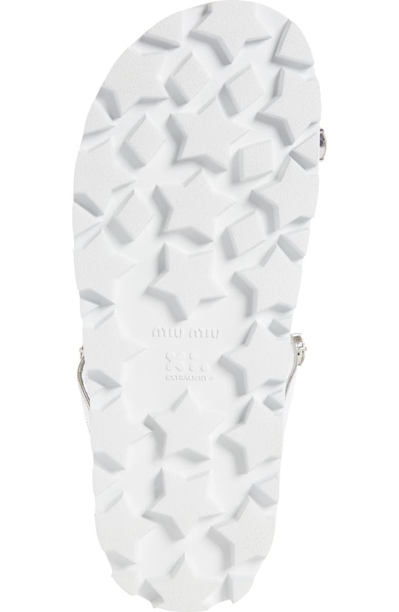 Miu Miu Embellished Slide Sandal, Alternate, color,