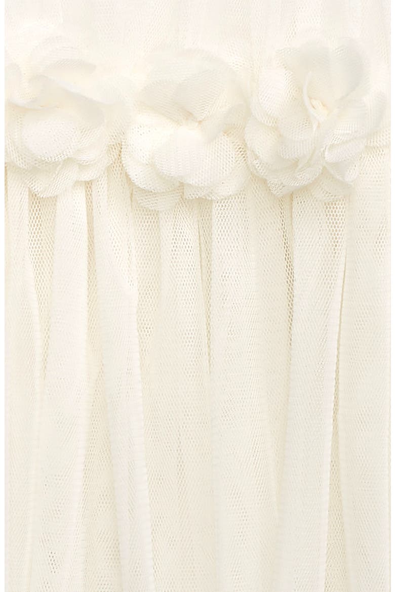 Flutter Sleeve Tulle Dress, Alternate, color, CREAM