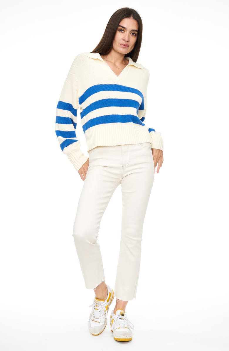 Pistola Lennon High Waist Raw Hem Crop Bootcut Jeans, Alternate, color,