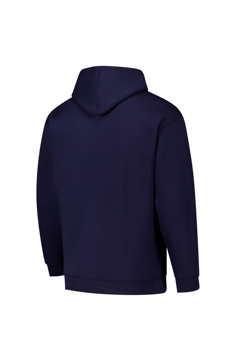 LEAGUE COLLEGIATE WEAR Men's League Collegiate Wear Navy Michigan Wolverines Bendy Arch Essential 2.0 Pullover Hoodie, Alternate, color, Navy