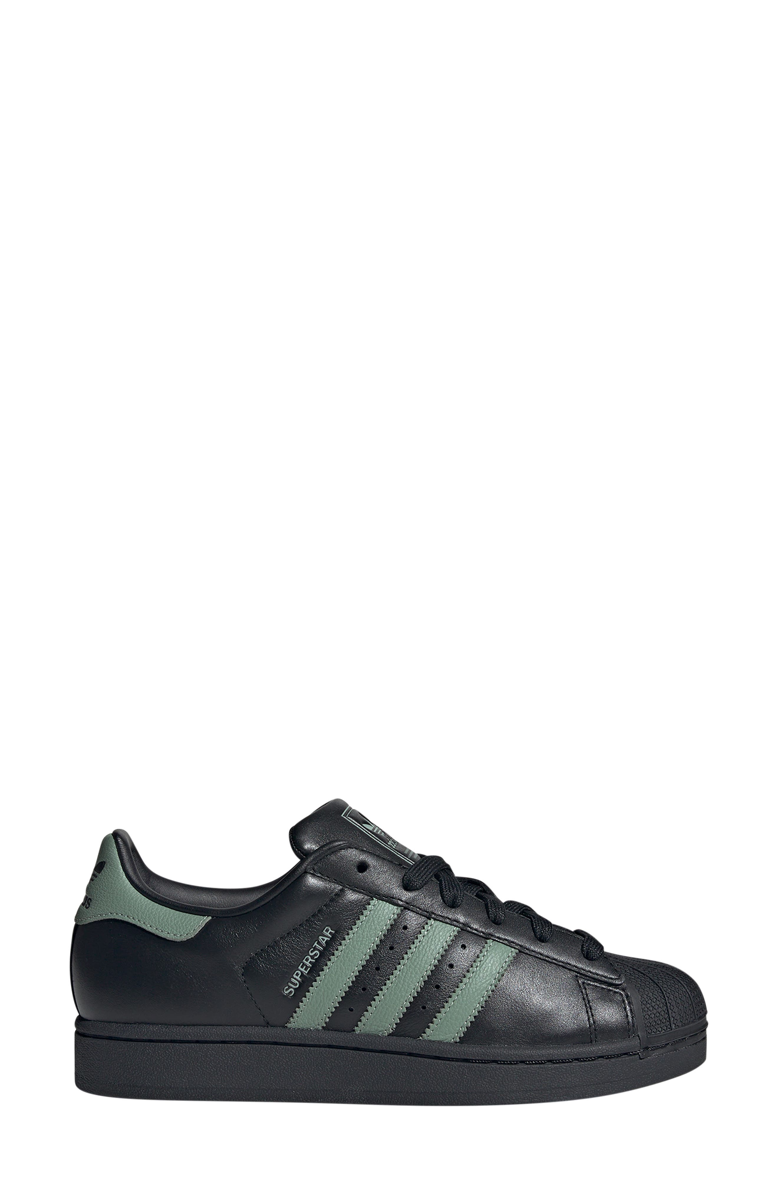 adidas Superstar II Sneaker, Alternate, color, Black/ Silver Green/ Silgrn