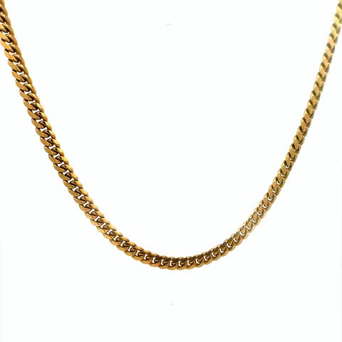 14K Yellow Gold Miami Cuban Link Necklace 6mm 26 Inch
