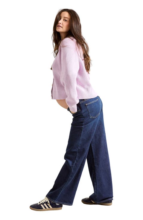 The Relaxed Wide Leg Maternity Jean