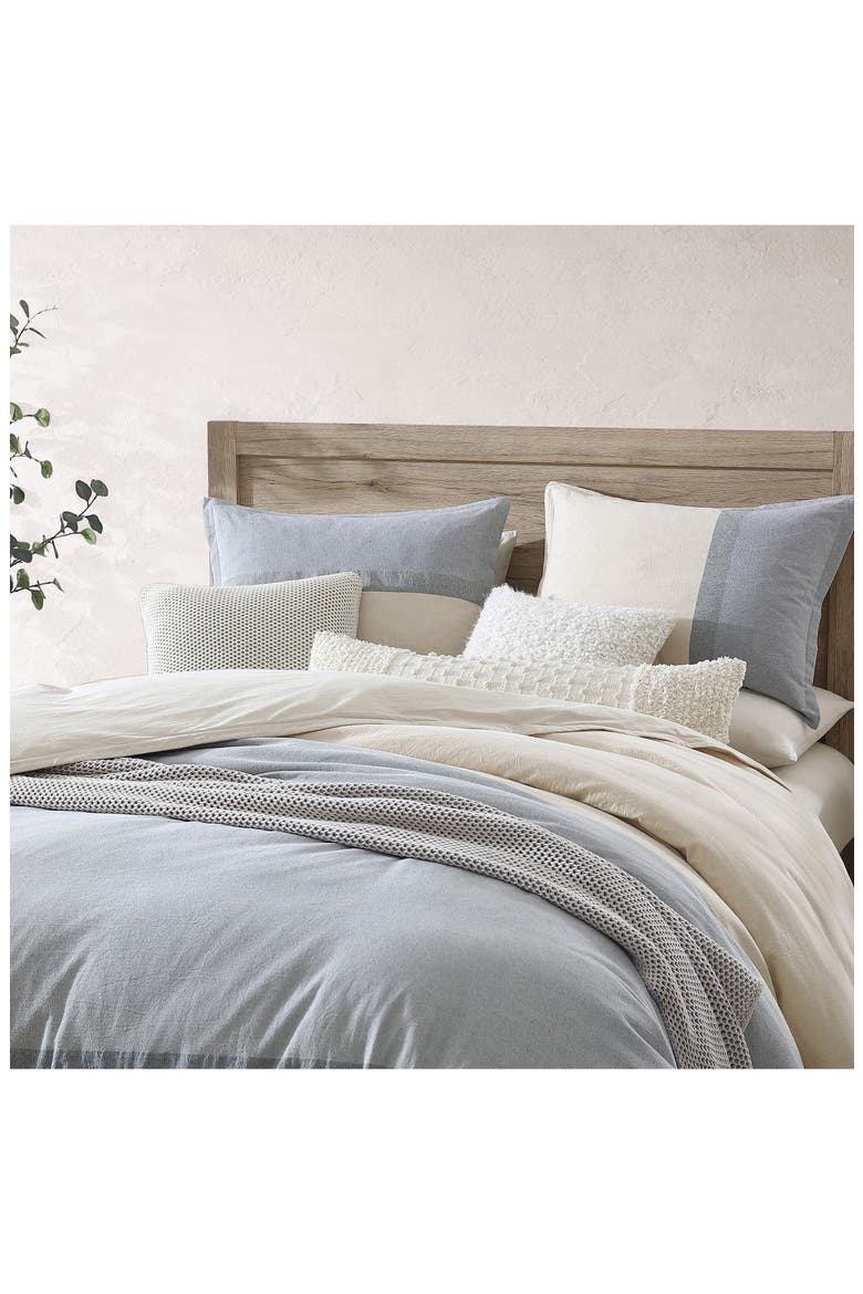 Colorblock Comforter & Shams Set, Alternate, color, BLUE