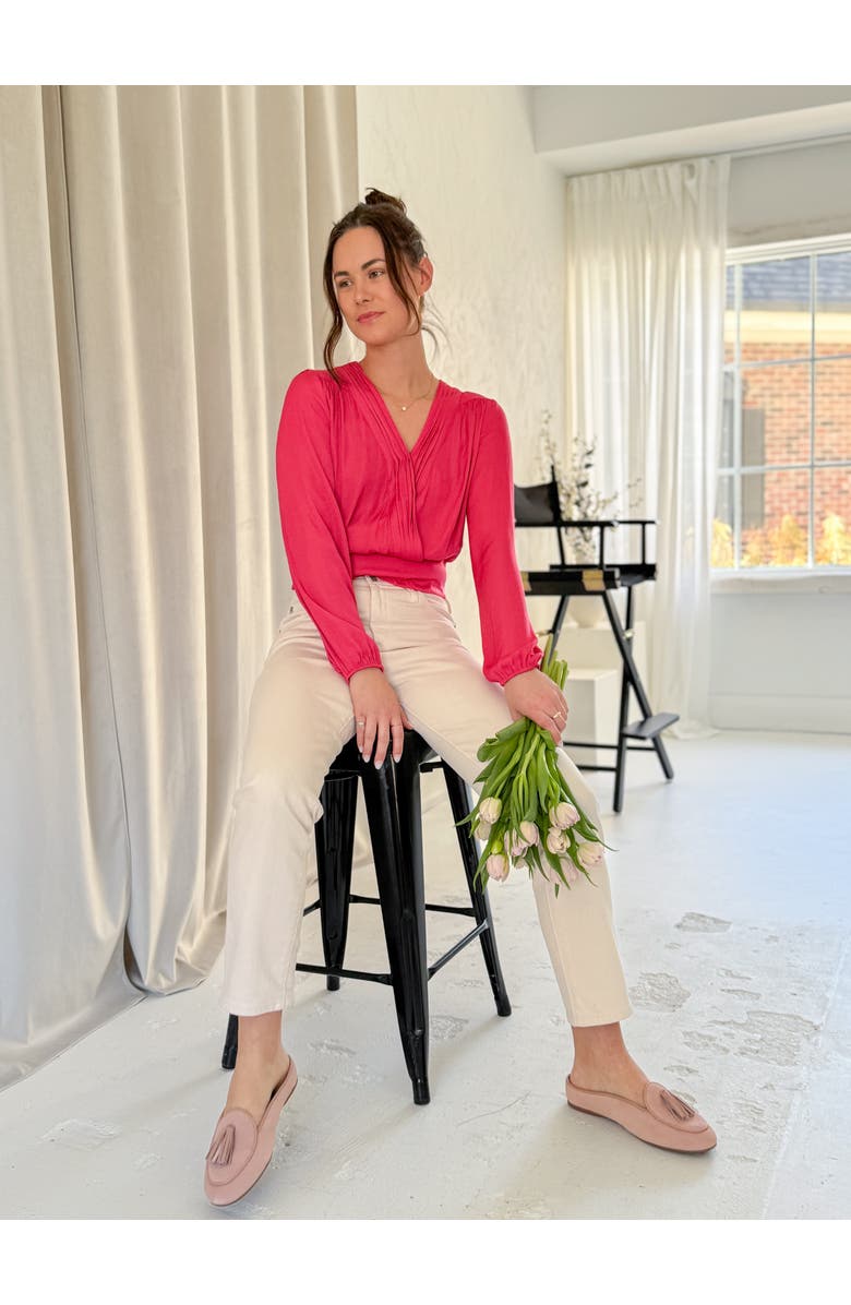 Mave & Chez Frida Mule - Arch Support 100% Genuine Shearling, Alternate, color, Blush