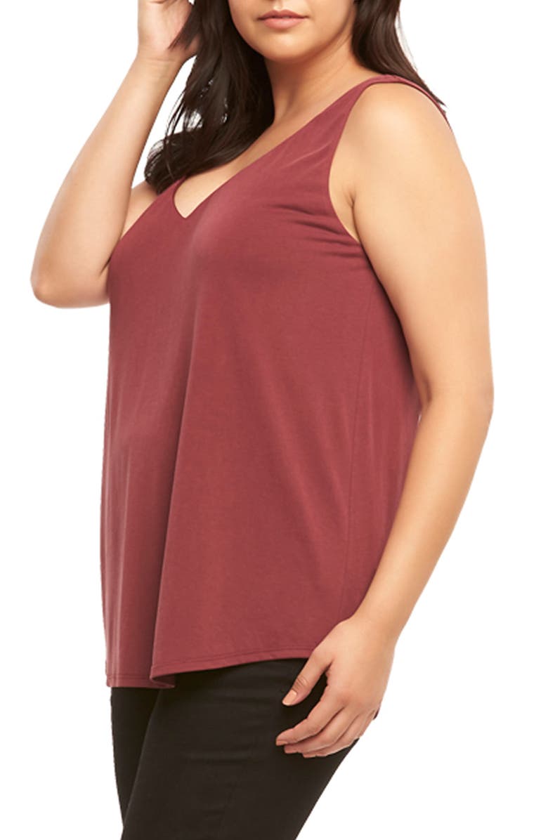 Tart Celestia Stretch Tank, Alternate, color, Tawny Port