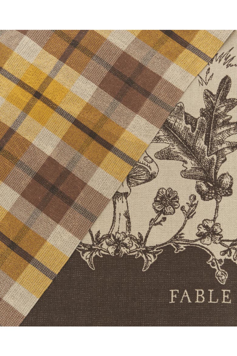 Woodland Tales Taupe Jacquard Scarf, Alternate, color, Taupe & Chocolate