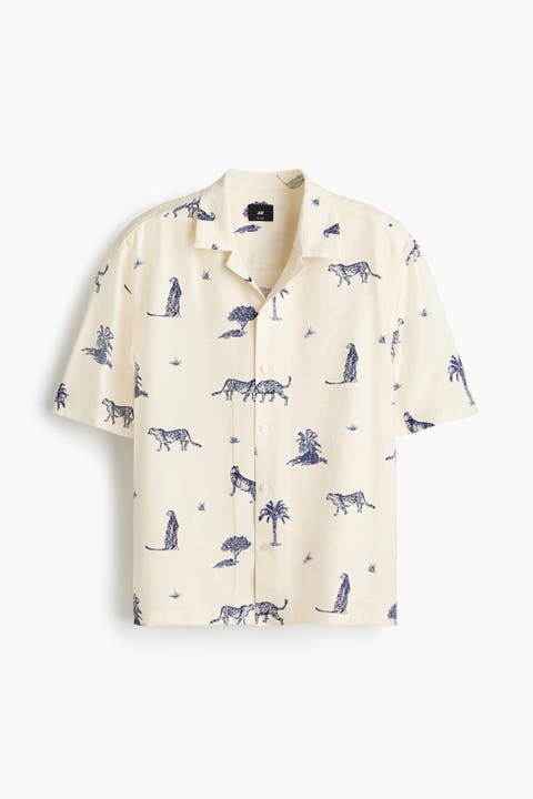 Relaxed Fit Printed Resort Shirt