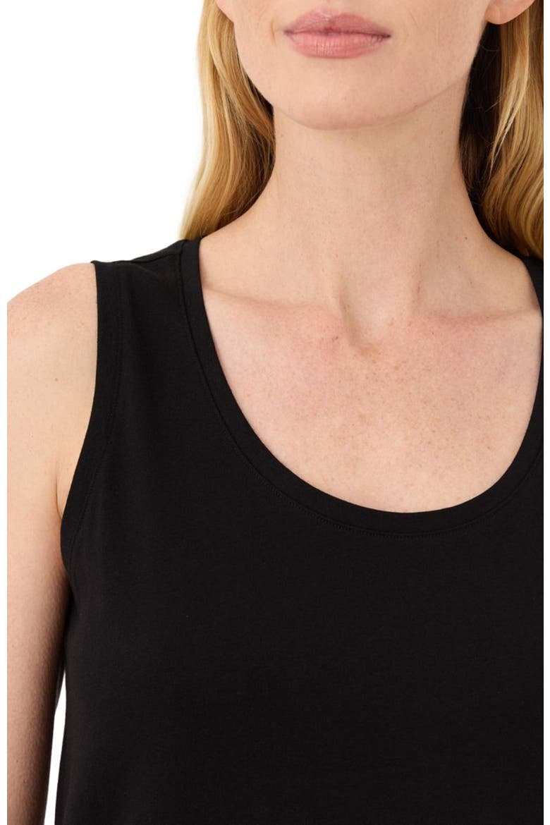 Luxe Essential Scoop Neck Tank Made With Organic Cotton, Alternate, color, Black