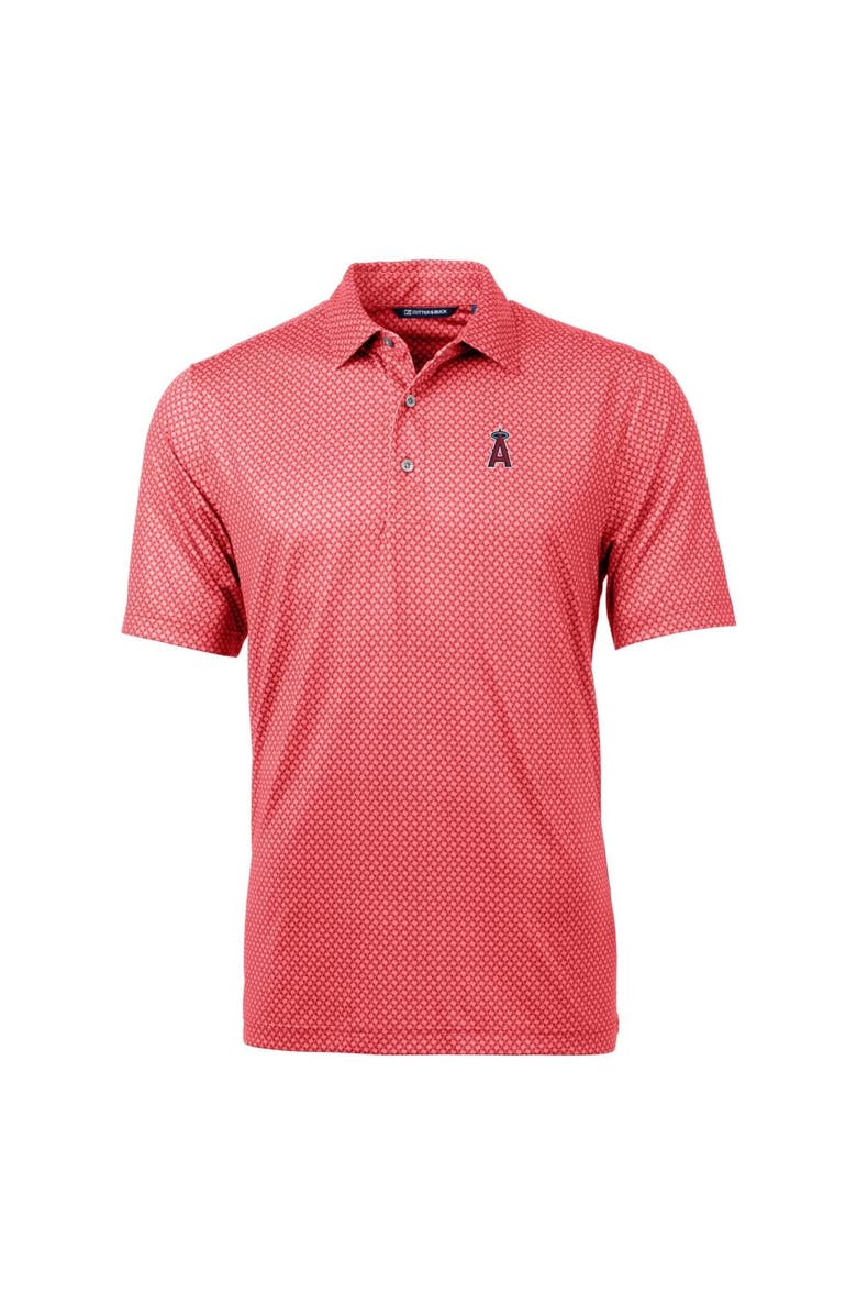 Cutter & Buck Men's Cutter & Buck Cardinal Los Angeles Angels Pike Banner Print Polo, Alternate, color, 