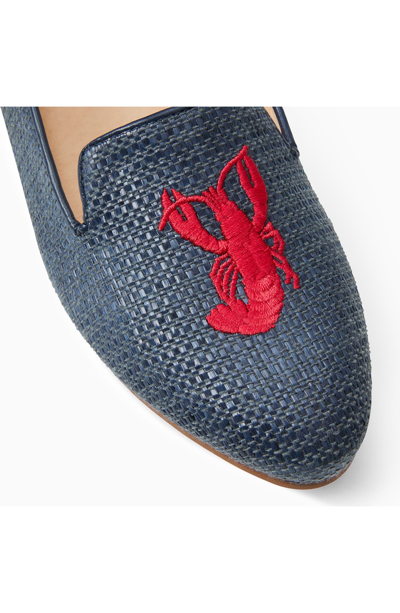 Jack Rogers Lobster Embroidery Loafer, Alternate, color, 
