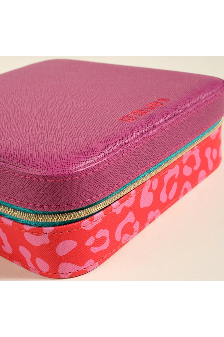 Meilin Jewelry Box 7.5" x 7.5" Artisan, Alternate, color, Pink